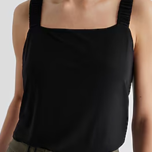 Express Black Square Neck Sleeveless Bodysuit | Size M - Picture 9 of 9